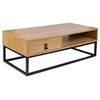 Image de - Table basse Abbott en bois et métal - 1 tiroir