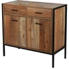 Image de - Commode Riverside - 2 tiroirs et 2 portes - Largeur 84 cm - Métal et Bois - Riverside