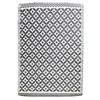 Image de - Tapis en polypropylène - 120 x 180 cm de long - Gris clair et blanc