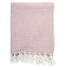 Image de - Plaid imprimé géométrique avec franges nouées - 125x150cm - Rose - Jacquard