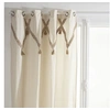 Image de - Lot de 2 Rideaux Carmen à Pompons en jute - 140 cm x 260 cm - Beige - Carmen