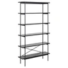 Image de - Bibliothèque 5 étagères en MDF et Métal - Noir - Aria