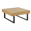 Image de - Table basse MDF et métal - Marron et Noir - Paradise