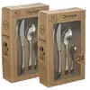 Image de - Lot de 2 Ménagères Olympe en Acier Inoxydable - 48 Couverts - Argent - Olympe