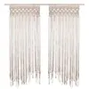 Image de - Lot de 2 Rideaux à fil détails macramé Rituality - L. 90 x H. 200 cm - Beige - Rituality