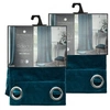 Image de - Lot de 2 Rideaux occultants en polyester effet velours - Bleu canard - 140 x 260 cm - DOLCE