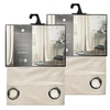 Image de - Lot de 2 Rideaux occultants en polyester effet velours - Ivoire - 140 x 260 cm - DOLCE