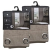 Image de - Lot de 2 Rideaux de salon occultants - 140 x 260 cm - Beige