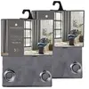 Image de - Lot de 2 Rideaux de salon occultants 8 oillets - 140 x 260 cm - Gris