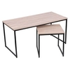 Image de - Lot de 2 tables basses Colorado en MDF et Métal - Marron et Noir - Colorado