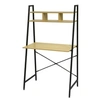 Image de - Bureau Colorado avec 2 étagères en MDF et Métal - Beige et Noir - Colorado