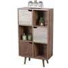 Image de - Bibliothèque Baobab en MDF 6 casiers - L.60 cm x H.35 cm - Marron - Baobab
