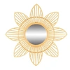 Image de Natural Living - Miroir Marguerite Natural living en rotin - Diam 62 cm