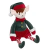 Image de - Peluche lutin de Noël - H 35 cm - Vert et rouge