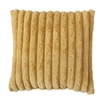 Image de - Coussin SELA imitiation fourrure côtélée - 40 x 40 cm - Ocre - SELA