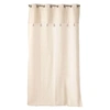 Image de - Rideau à oillets HAVER - Coton, polyester et top métallisé - 140 x 240 cm - Ecru - Douceur d'intérieur