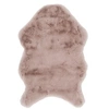 Image de - Tapis imitation fourrure poils fins - 60 x 90 cm - Rose