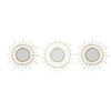 Image de - Lot de 3 miroirs en rotin - Diam 28 cm