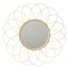 Image de - Miroir Rosace en rotin - Diam 56 cm