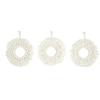 Image de - Lot de 3 miroirs ronds bohème - Diam 28 Cm - Beige - Bohème