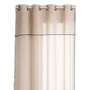 Image de - Voilage à volant avec surpiqûre noire - 140 x 240 cm - Beige - FRED
