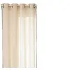 Image de - Voilage avec surpiqûre noire - 130 x 260 cm - Beige - LINAH