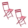 Image de Hespéride - Lot de 2 chaises de jardin pliables en métal Greensboro - Grenade - Greensboro