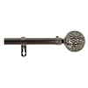 Image de - Kit de tringle à rideaux extensible Sphère - L120 /L210 cm - Nickel - Douceur d'intérieur