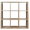 Image de - Etagère de rangement 9 cases Saulk en bois - Marron - Saulk