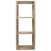 Image de - Etagère de rangement 3 cases Saulk en bois - Marron - Saulk