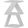 Image de - Bout de canapé Zig Zag en bois - Blanc - Zig Zag