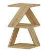 Image de - Bout de canapé Zig Zag en bois - Beige - Zig Zag