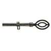 Image de - Kit de tringle à rideaux extensible Ama - L210 /L380 cm - Patine noir - Ama Douceur d'intérieur