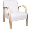 Image de - Fauteuil de salon en bouclette Stavern - Blanc - Stavern