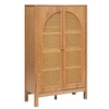 Image de - Armoire 2 portes en cannage TIRIA - Marron - TIRIA