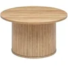 Image de - Table à café en bois COLVA - Diam 70 cm - Marron - COLVA