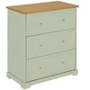 Image de - Commode 3 tiroirs en bois MOHEA - Vert céladon - MOHEA