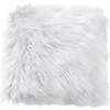Image de - Coussin doux à poils longs Epicéa - 45 x 45 cm - Blanc - Epicéa