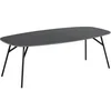 Image de - Table basse allongée bois et métal HALDOR - Gris foncé - HALDOR