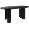 Image de - Table basse ovale en bois OLOVA - Noir - OLOVA