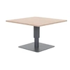 Image de Hespéride - Table de jardin relevable carrée en aluminium SALIMIA - Graphite et honey - Salimia