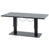 Image de Hespéride - Table de jardin relevable rectangulaire en aluminium SALIMIA - Gris graphite - Salimia