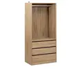 Image de - Dressing 3 tiroirs avec penderie - Beige
