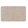 Image de Douceur d interieur - Tapis antidérapant imprimé design MODUL - 45 x 75 cm - Blanc et marron - Modul