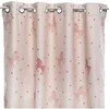 Image de - Rideau occultant imprimé licorne - 140 x 250 cm - Rose