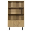 Image de - Bibliothèque 2 portes en bois CALYPSO - Marron - Calypso