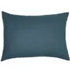 Image de - Taie d'oreiller rectangulaire - 100% coton BIO - 50 x 70 cm - Bleu paon - BIO
