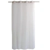 Image de - Voilage plumetis en organza LOLITA - 140 x 240 cm - Blanc et rose - Lolita
