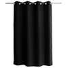 Image de - Rideau uni à 8 oillets BASIC - 140 x 180 cm - Noir - BASIC