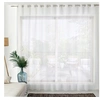 Image de - Voilage sablé très grande largeur - 420 x 240 cm - Blanc - SABLE